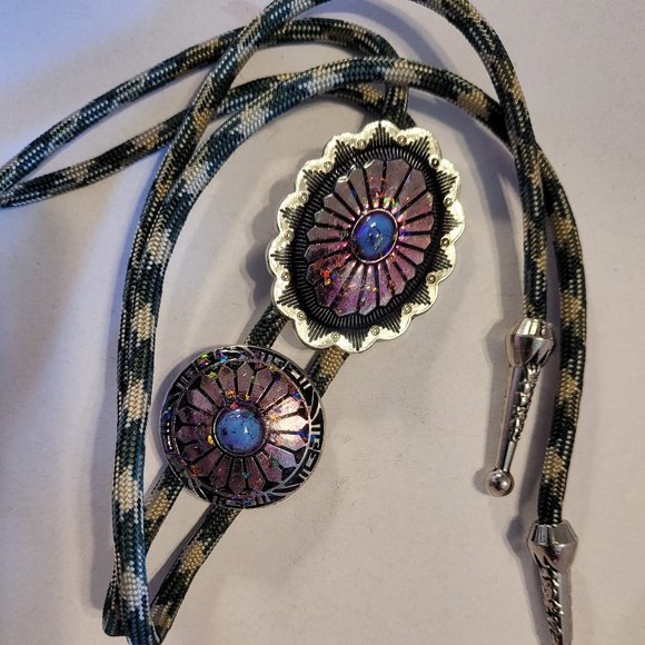 Bolo Tie with Cameo Colored Cord - Picture 6 of 12